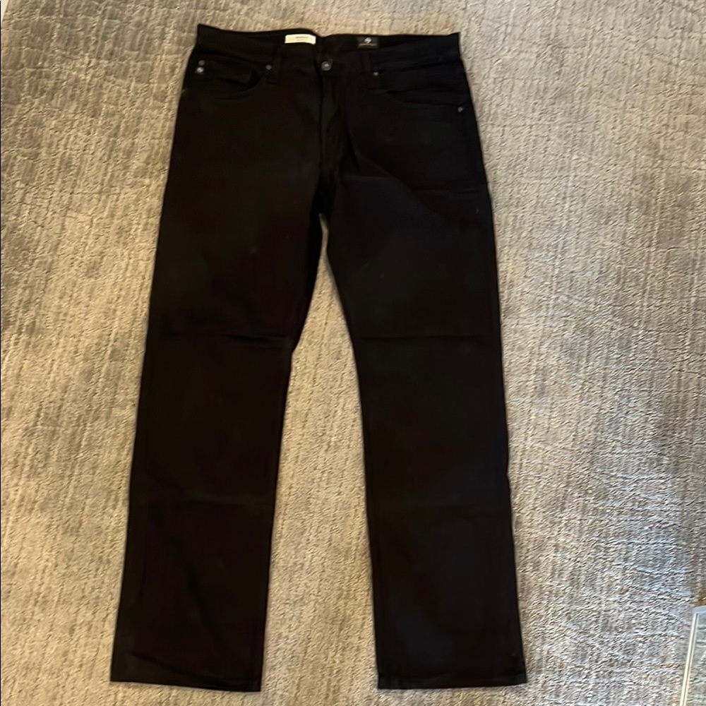 Men's AG Black Jeans- The Protege Straight Leg